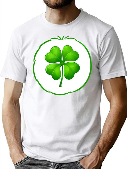 Lucky Bear Funny Halloween Bear Costume Gift T-Shirt for Men & Women, T-Shirts Graphic Tee - Black
