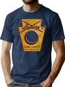 Ludwig Badge Worn T-Shirt for Men & Women, T-Shirts Graphic Tee - Navy
