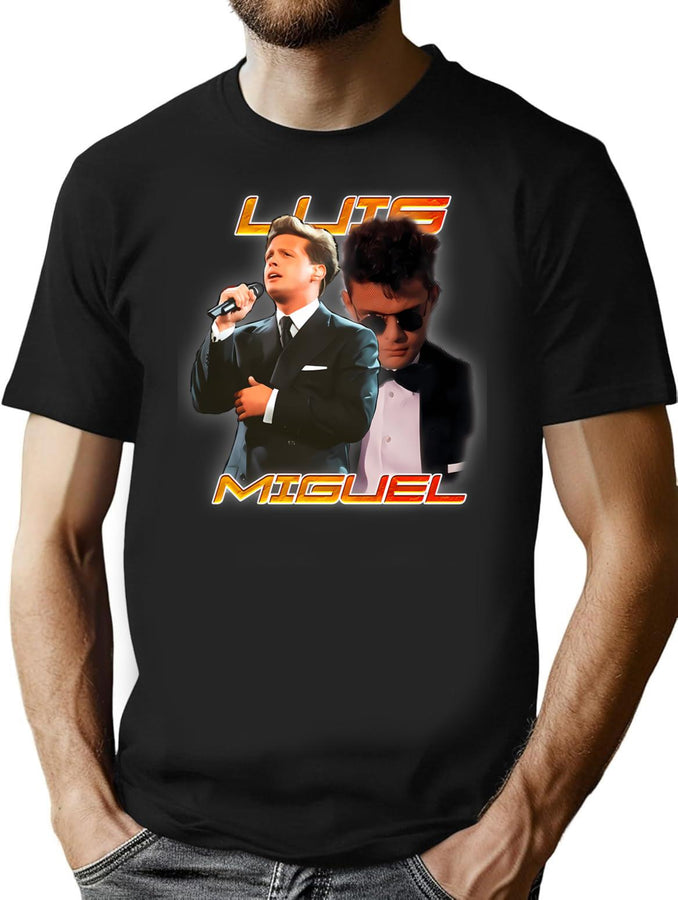 Luis Miguel Bootleg Bootleg Graphic T-Shirt - Black