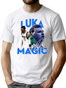 Luka Doni Bootleg Vintage Art Bootleg Graphic T-Shirt - White