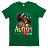 Mom Afro Autism Awareness Mama Black Autism T-Shirt