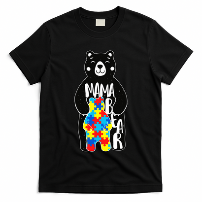 Mama Bear Autism Awareness T-Shirt