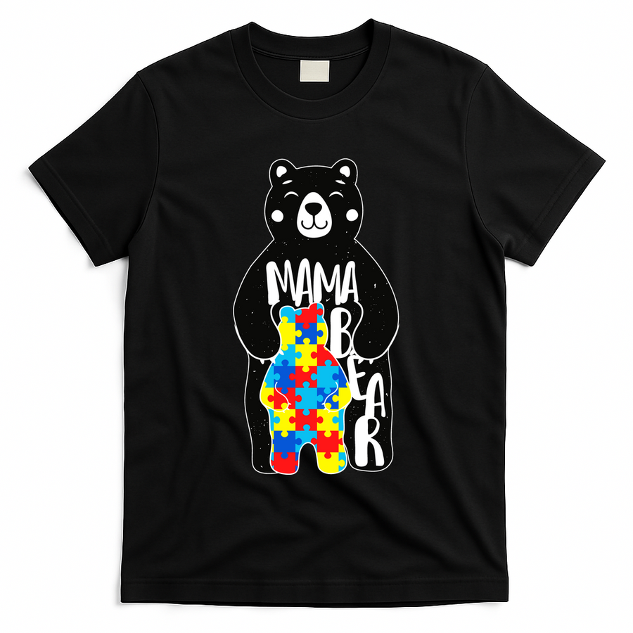 Mama Bear Autism Awareness T-Shirt