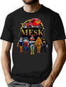 M.E.S.K. M.A.S.K. Bootleg Figures And Logo Bootleg Graphic T-Shirt - Black