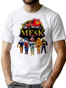 M.E.S.K. M.A.S.K. Bootleg Figures And Logo Bootleg Graphic T-Shirt - White
