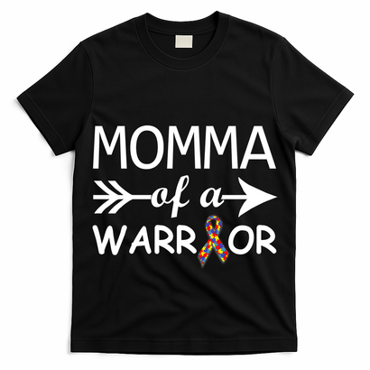 Autism Momma of a Warrior T-Shirt