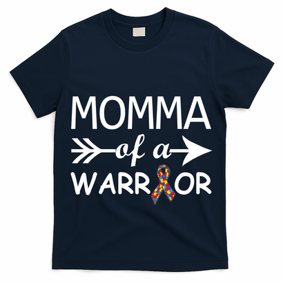 Autism Momma of a Warrior T-Shirt