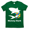 Mommy Shark Autism Awareness  T-Shirt