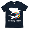 Mommy Shark Autism Awareness  T-Shirt