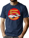 Mach 5 Car Worn T-Shirt for Men & Women, T-Shirts Graphic Tee - Navy