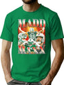 Madd Maxx Football Vintage Retro Bootleg 90S Style Bootleg Graphic T-Shirt - Green