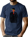 Magritte Splash Colorful Face T-Shirt for Men & Women, T-Shirts Graphic Tee - Navy