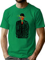 Magritte Splash Colorful Face T-Shirt for Men & Women, T-Shirts Graphic Tee - Green