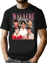 Malachi Vintage Bootleg 90S T-Shirt for Men & Women, T-Shirts Graphic Tee - Black