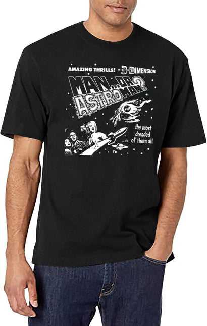Man Or Astroman - 3D Essential . T-Shirt for Men & Women, T-Shirts Graphic Tee - Black