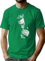 Man Smoking In Darkness T-Shirt for Men & Women, T-Shirts Graphic Tee - Green