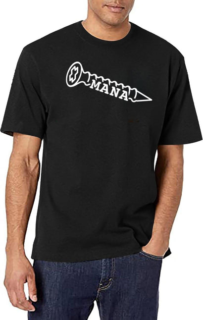 Mana Screw T-Shirt for Men & Women, T-Shirts Graphic Tee - Black