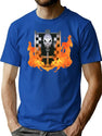 Mar Chess Pieces T-Shirt for Men & Women, T-Shirts Graphic Tee - Blue