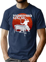 Marimba Ninja Vintage Funny Percussion Marching Band Gift T-Shirt for Men & Women, T-Shirts Graphic Tee - Navy