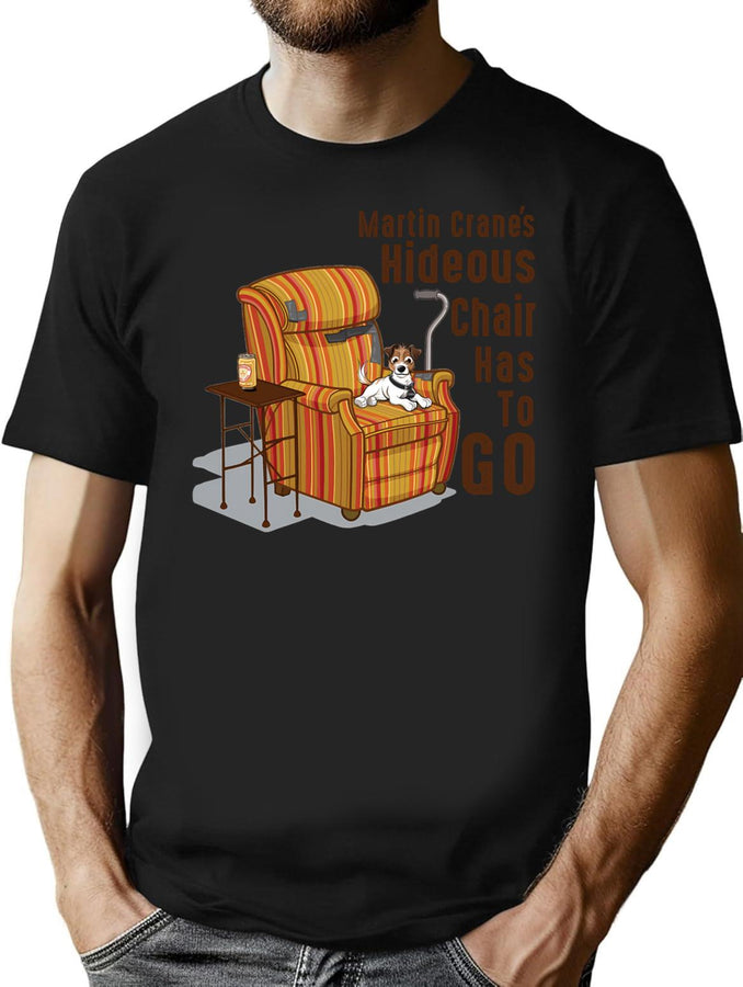 Martin Crane'S Hideous Chair T-Shirt for Men & Women, T-Shirts Graphic Tee - Black
