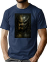 Masked Unmasked Predator T-Shirt for Men & Women, T-Shirts Graphic Tee - Navy