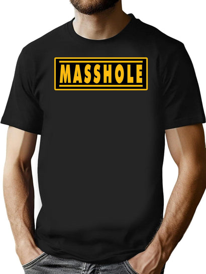 Masshole T-Shirt for Men & Women, T-Shirts Graphic Tee - Black