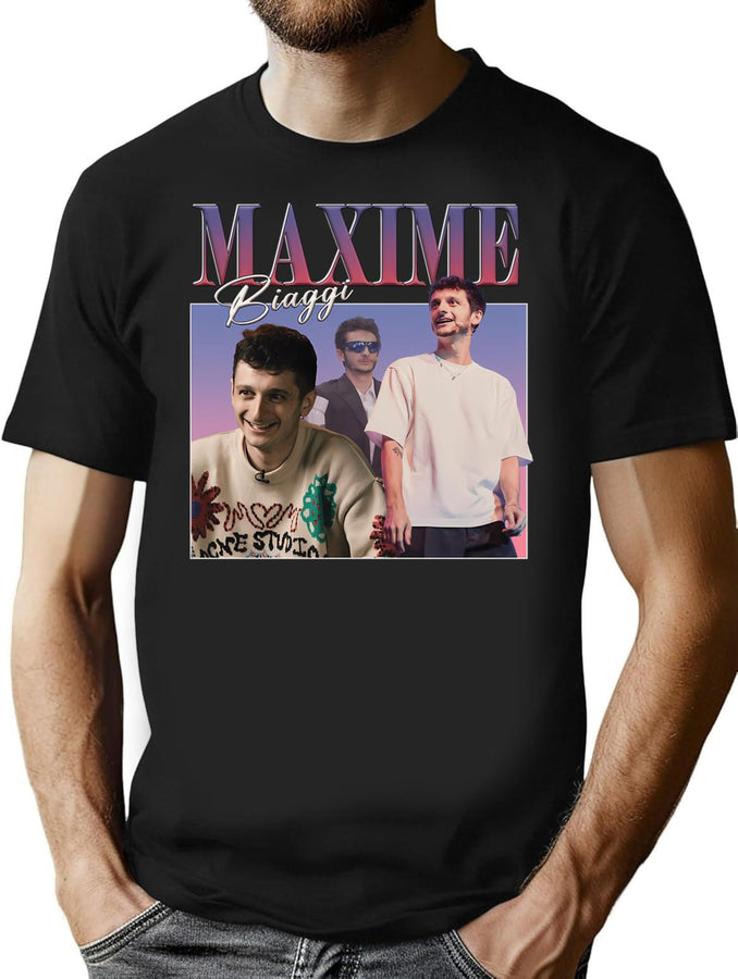 Maxime Biaggi - Bootleg Vintage 90S Bootleg Graphic T-Shirt - Black