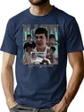 Mclovin (Fogell) Vintage Retro Bootleg T-Shirt for Men & Women, T-Shirts Graphic Tee - Navy