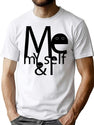 Me My Self And I Bootleg Graphic T-Shirt - White
