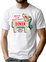 Mel'S Diner Worn T-Shirt for Men & Women, T-Shirts Graphic Tee - White