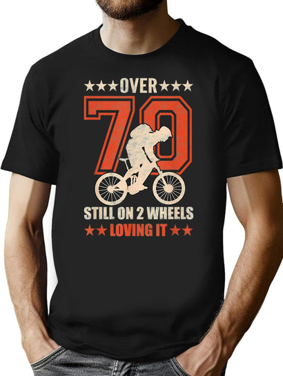 Mens Funny Vintage Mountain Biking Cyclist Bicycle Cycling Quotes T-Shirt for Men & Women, T-Shirts Graphic Tee - Black