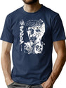 Mens My Favorite Beyond Zombie Japanese T-Shirt for Men & Women, T-Shirts Graphic Tee - Navy