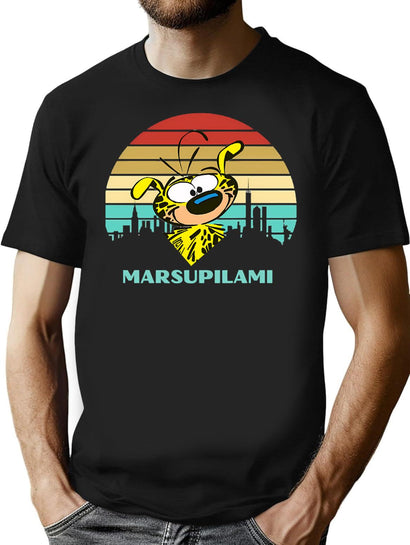 Mens My Favorite Spirou Paper Vintage Photograp T-Shirt for Men & Women, T-Shirts Graphic Tee - Black