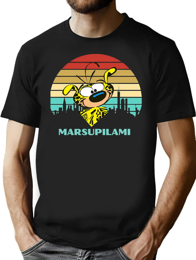 Mens My Favorite Spirou Paper Vintage Photograp T-Shirt for Men & Women, T-Shirts Graphic Tee - Black