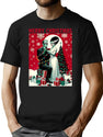 Merry Christmas The Lovers T-Shirt for Men & Women, T-Shirts Graphic Tee - Black