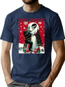 Merry Christmas The Lovers T-Shirt for Men & Women, T-Shirts Graphic Tee - Navy