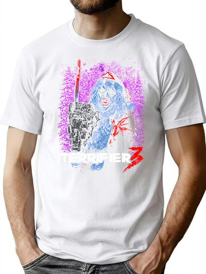 Merry Christmast Terrifier Classic Retro T-Shirt for Men & Women, T-Shirts Graphic Tee - Black