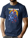 Merry Christmast With Terrifier T-Shirt for Men & Women, T-Shirts Graphic Tee - Navy