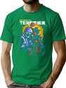 Merry Christmast With Terrifier T-Shirt for Men & Women, T-Shirts Graphic Tee - Green