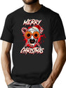Merry Xmas Sunflower Sunglasses Horror Clown Movie Art Terrifier 2 T-Shirt T-Shirt for Men & Women, T-Shirts Graphic Tee - Black