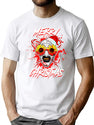 Merry Xmas Sunflower Sunglasses Horror Clown Movie Art T-Shirt for Men & Women, T-Shirts Graphic Tee - White