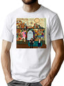 Mfm Library T-Shirt for Men & Women, T-Shirts Graphic Tee - White