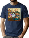 Mfm Library T-Shirt for Men & Women, T-Shirts Graphic Tee - Navy