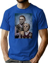 Michael Myers And Jason Voorhees Step Brothers Movie Funny T-Shirt for Men & Women, T-Shirts Graphic Tee - Blue
