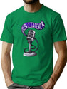 Microphone Static T-Shirt for Men & Women, T-Shirts Graphic Tee - Green
