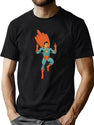 Middle Finger Hero T-Shirt for Men & Women, T-Shirts Graphic Tee - Green