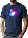 Milky Way T-Shirt for Men & Women, T-Shirts Graphic Tee - Navy