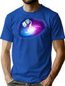 Milky Way T-Shirt for Men & Women, T-Shirts Graphic Tee - Blue