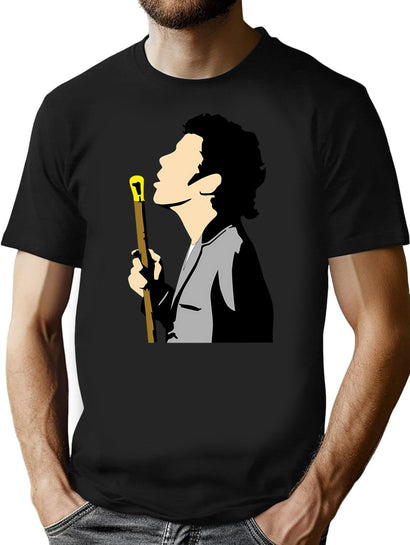 Minimalist Ian Vintage Retro T-Shirt for Men & Women, T-Shirts Graphic Tee - Black