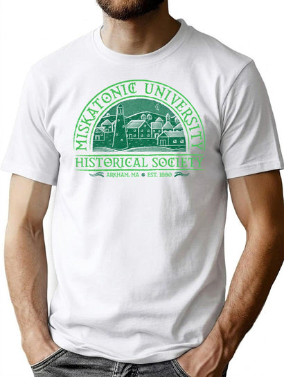 Miskatonic Historical Society T-Shirt for Men & Women, T-Shirts Graphic Tee - Black